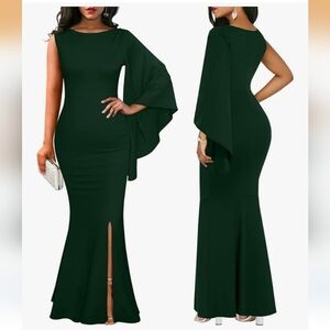 Elegant Green Evening Gown